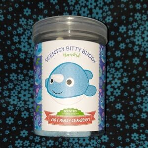Scentsy Bitty Buddy Narwhal - Blue and White